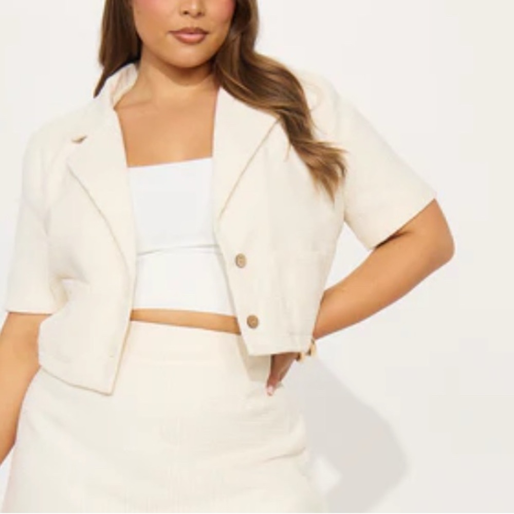 Fashion Nova Cream Blazer